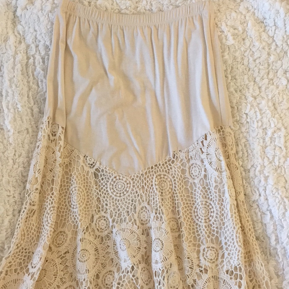 Crochet Lace Boho Skirt